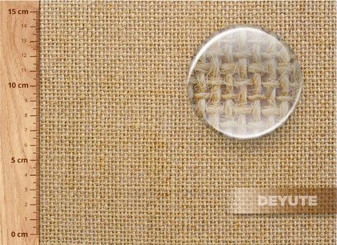 Tejido de yute natural para tejer de 330 gr con un ancho de 160 cm