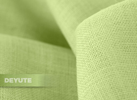 tela de yute verde manzana