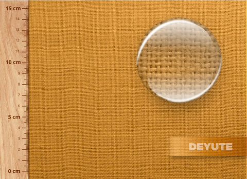 arpillera de yute en color ocre