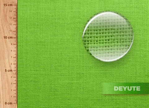 arpillera de yute en color pistacho