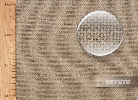 tela de lino gruesa 466 g:m² 315 cm ancho detalle